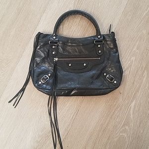 Balenciaga Classic City Bag Black Tasseled